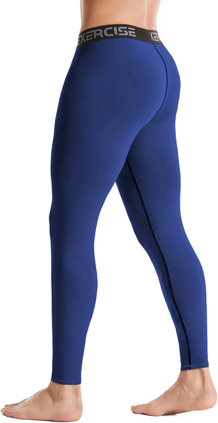 6,5,4 Pack Mens Compression Pants Leggings Athletic Workout Baselayer Running Tights