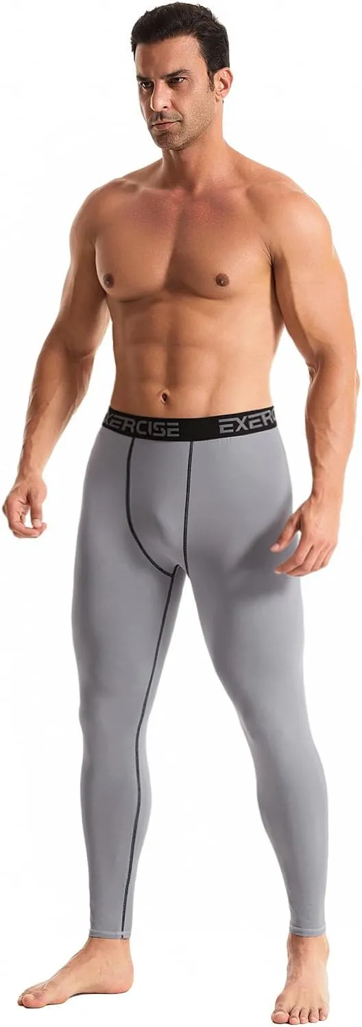 6,5,4 Pack Mens Compression Pants Leggings Athletic Workout Baselayer Running Tights