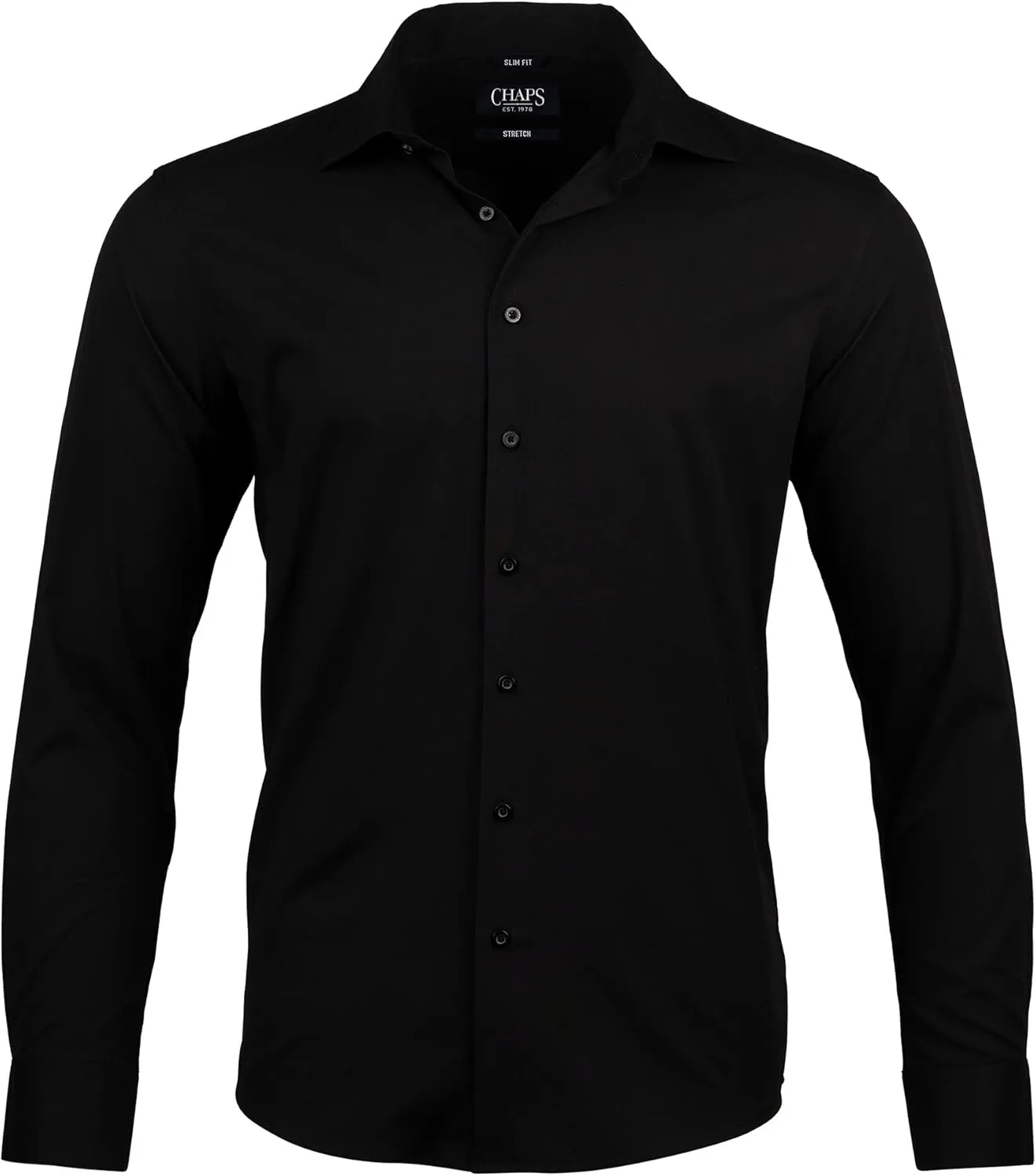 Chaps Regular Fit Long Sleeve Button Down Dress Shirts for Men - Wrinkle Free Long Sleeve Shirt Mens Formal 4-Way Stretch
