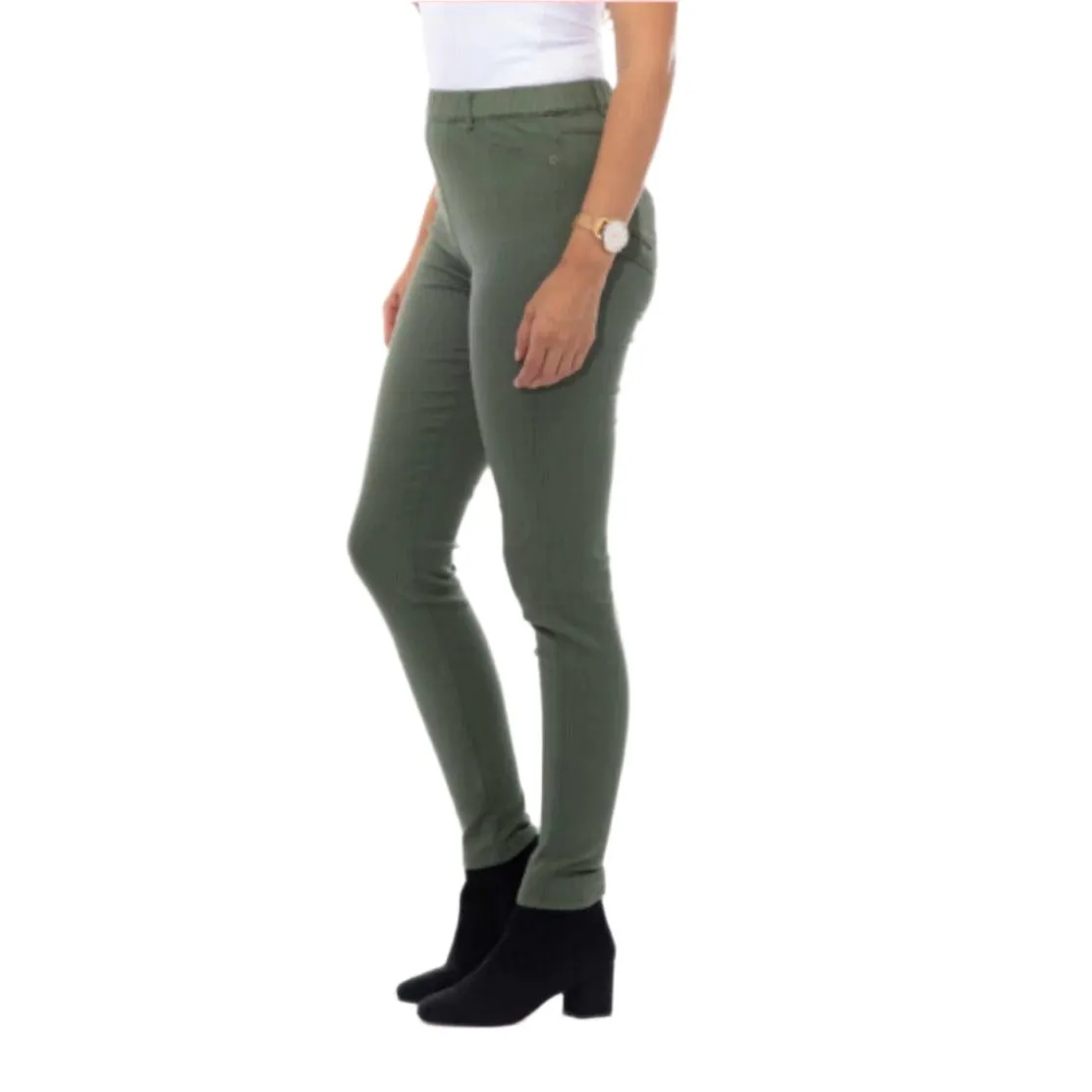 Classic Jeggings by Cafe Latte - Khaki