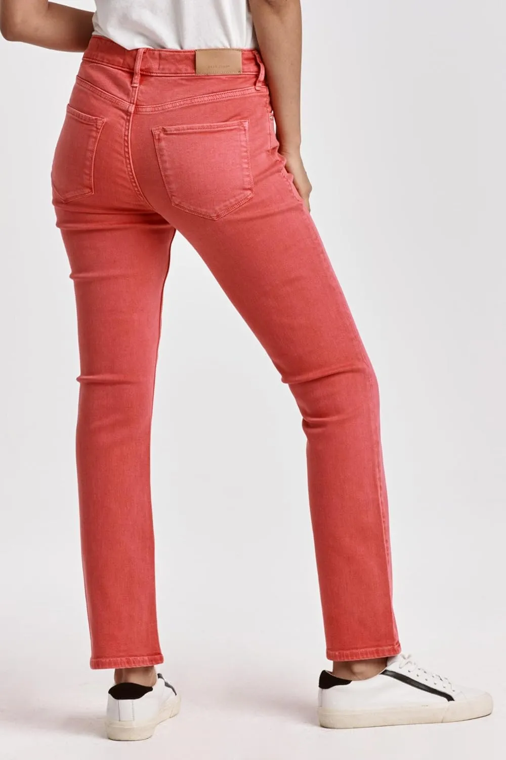 DEAR JOHN Blaire Womens Straight Leg Jeans Mid Rise Ankle Inseam