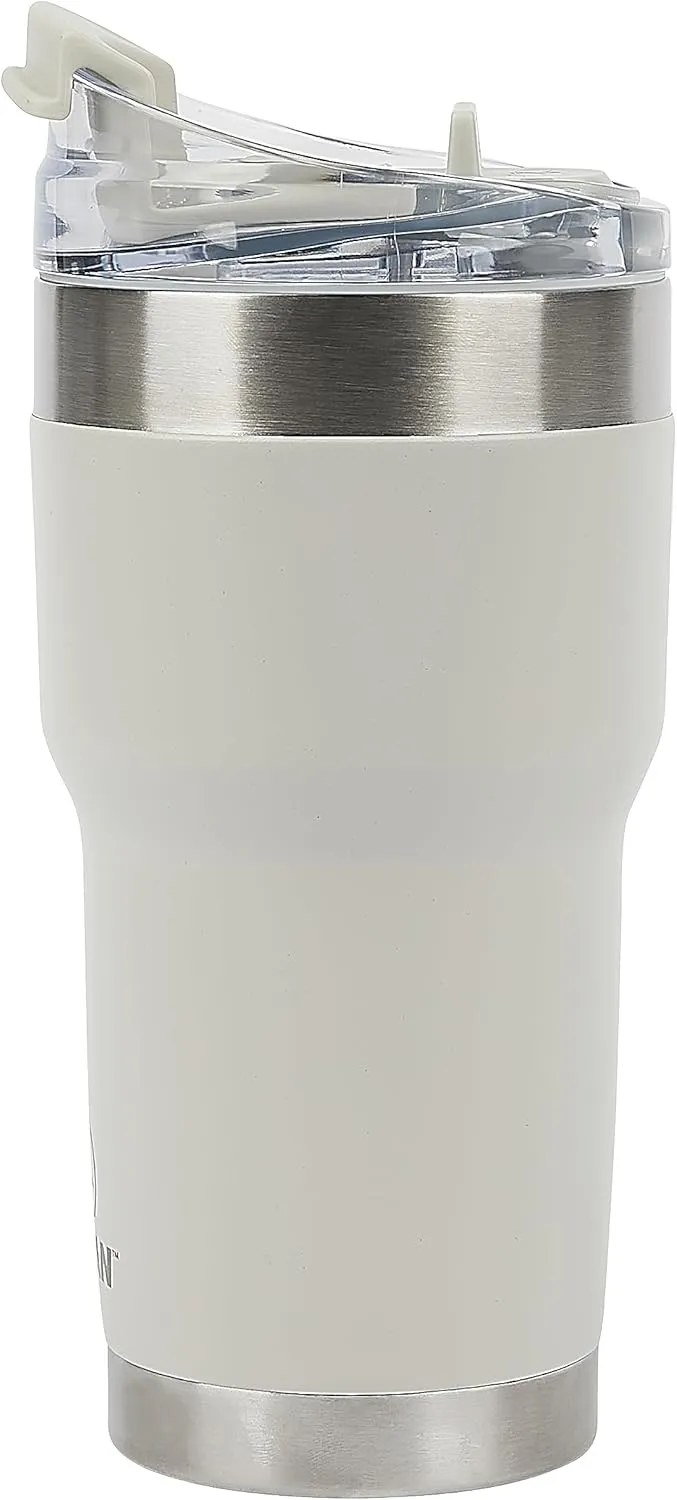 Pelican Hydration Pelican Traveler 22 oz Vacuum Insulated Tumbler - Stainless Steel Double Wall Travel with Dual Lid, Powder Coated Insulated Coffee Mug For Hot Cold Drinks, Grit