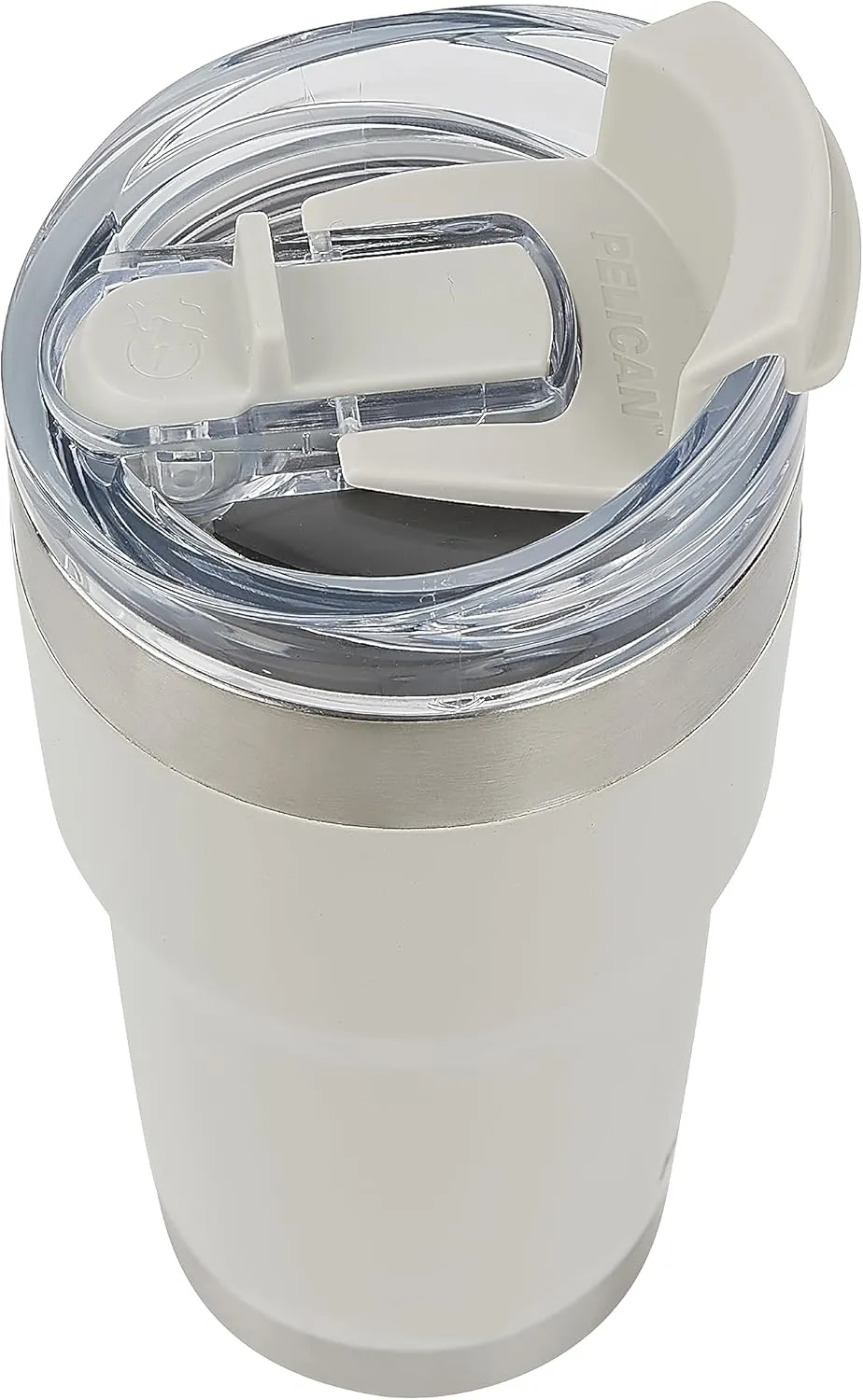 Pelican Hydration Pelican Traveler 22 oz Vacuum Insulated Tumbler - Stainless Steel Double Wall Travel with Dual Lid, Powder Coated Insulated Coffee Mug For Hot Cold Drinks, Grit