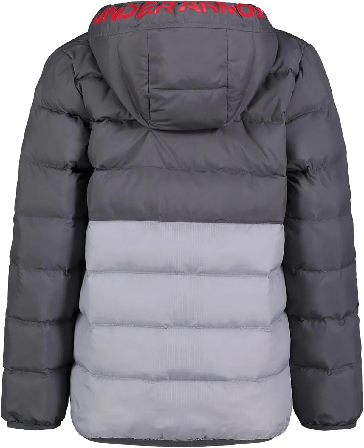 Under Armour Boys' Pronto Colorblock Puffer Jacket, Mid-Weight, Zip Up Closure, Repels Water